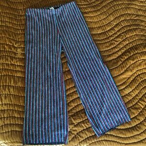 Vintage Metallic Striped Pants